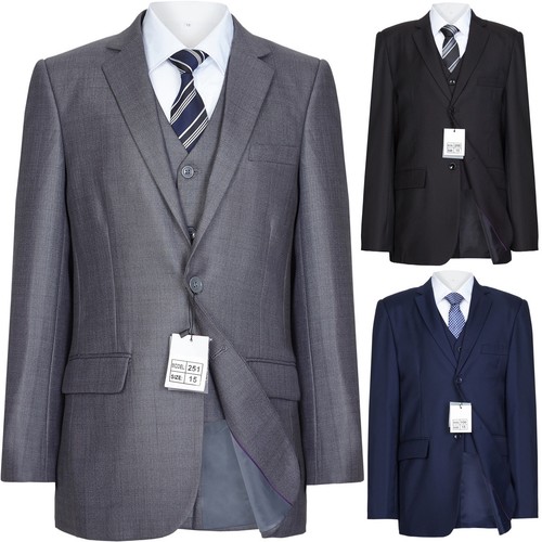 Boys slim fit navy grey - boys,