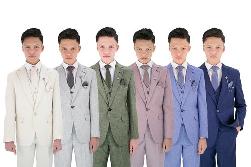 Boys textured piece formal - textured, 8-piece