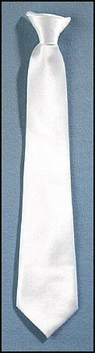 Boys plain white satin first - white,
