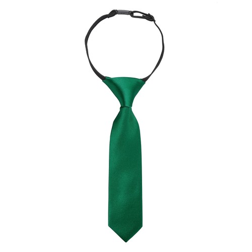 Emerald green boys elastic tie - emerald,