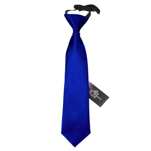 Royal blue boys elastic - boys, tie