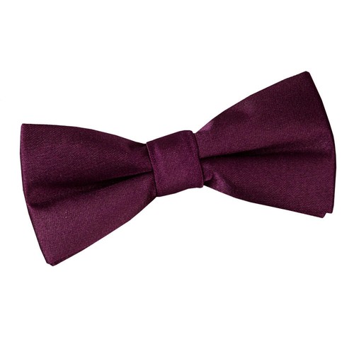 Plum satin plain - solid, boys