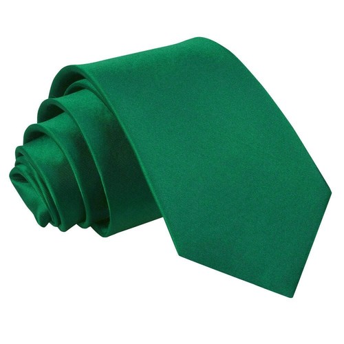 Emerald green boys regular tie - green,