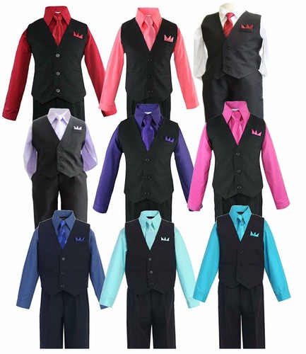 Boys vest suit set - set, solid