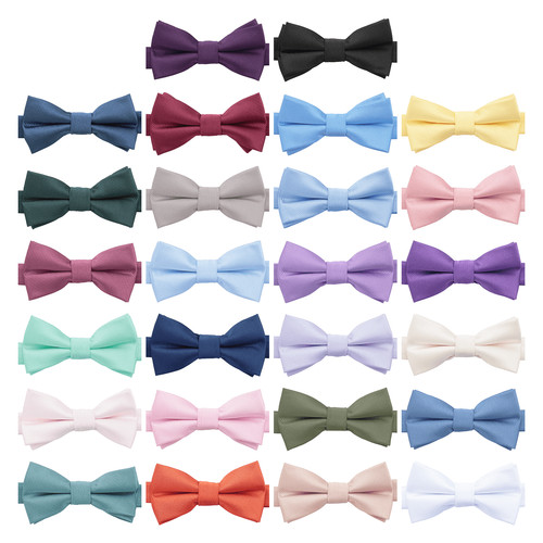 Boys bow tie plain twill - boys,
