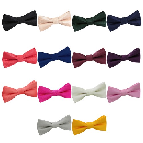 Boys bow tie woven - woven, solid