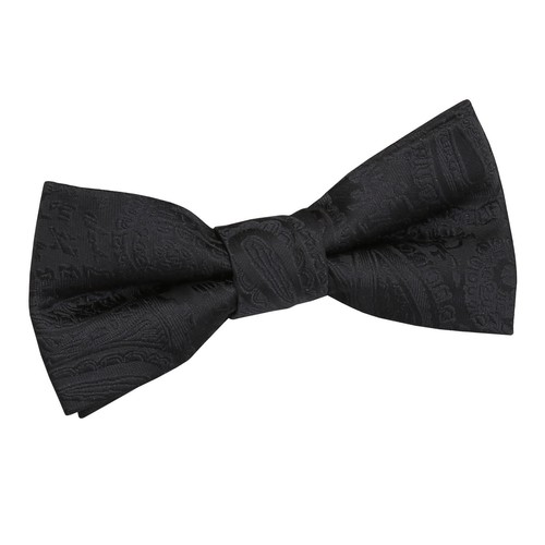 Black woven floral - black,