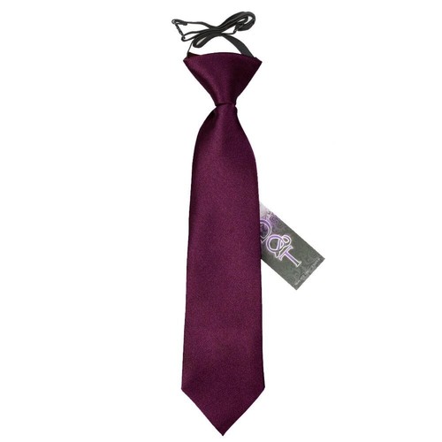 Plum boys elastic tie satin - boys,