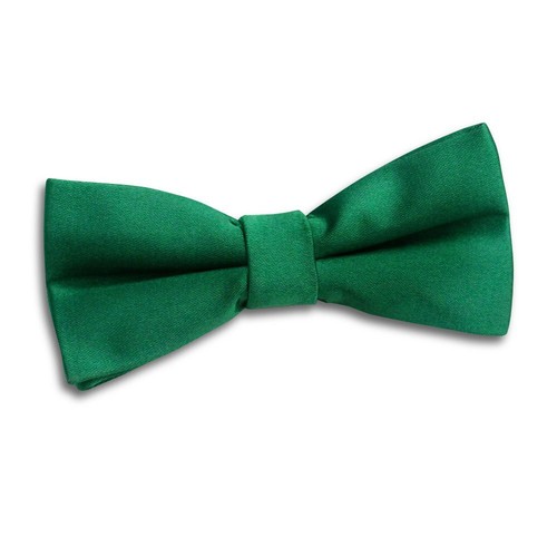 Emerald green satin - emerald, plain