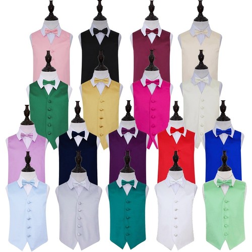 Boys waistcoat bow - tie, set