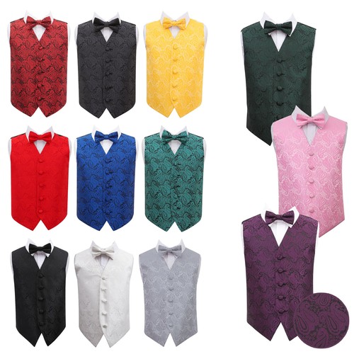 Boys waistcoat bow - tie, set