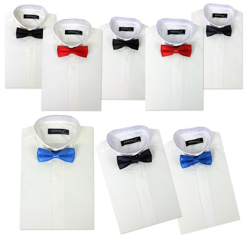 Boys wing collar shirts bow - wing,