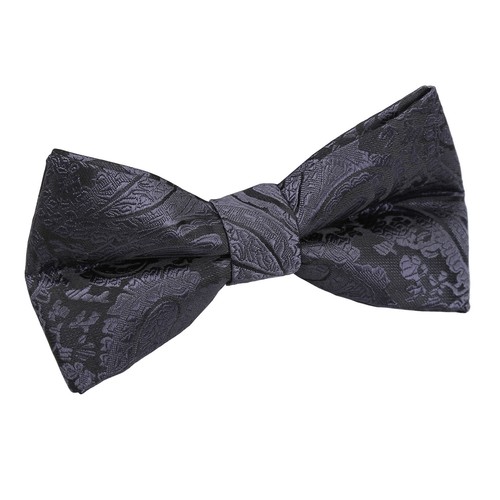 Charcoal grey boys bow tie - charcoal,