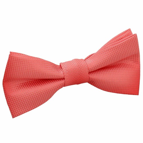 Coral boys bow - tie, plain